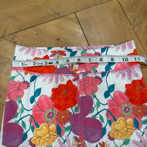 LoveShackFancy Bogner Fire and Ice Floral Leggings XS - Picture 4 of 10